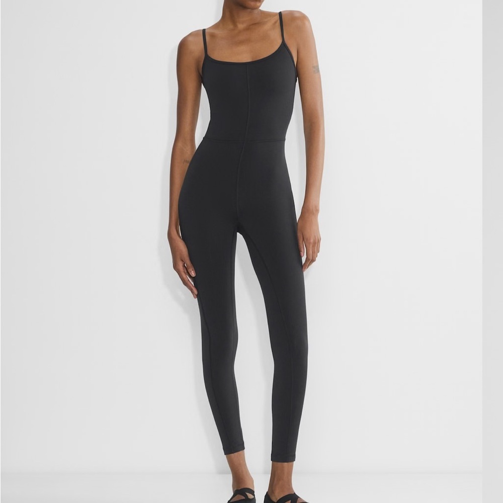 Wilfred Black Sleeveless Jumpsuit with Spaghetti Straps